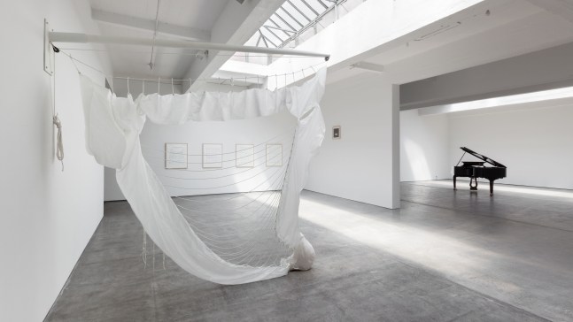 Installation view, Céleste Boursier-Mougenot, Bruce Conner, Latifa Echakhch, Charles Gaines, Christian Marclay, Claes Oldenburg & Coosje van Bruggen, April 26 – July 16, 2014