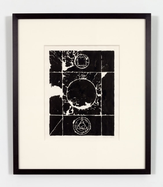 Bruce Conner UNTITLED, February 13, 1987 ink on paper 9 3/8 x 8 1/4 in. (23.8 x 21 cm) framed: 18 1/2 x 15 7/8 in. (47 x 40.3 cm)