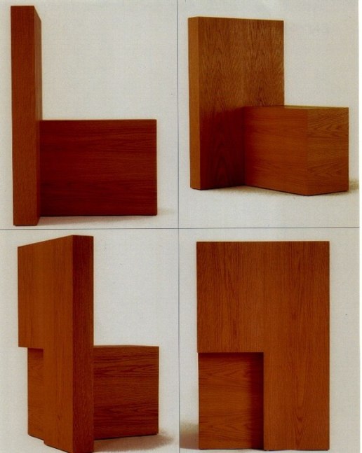 Robert Wilson "Father's Chair" 1999 Oak 44 x 28 x 28"