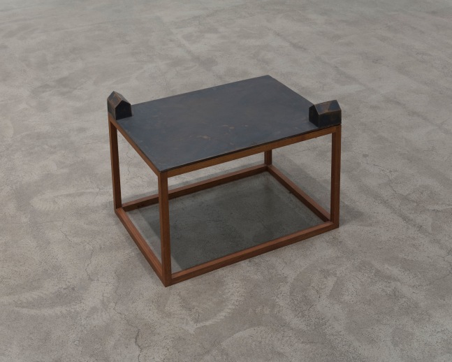 Joel Shapiro Untitled, 1978, bronze 2 3/4 x 23 7/16 x 17 1/8 inches (7 x 76.2 x 43.5 cm)