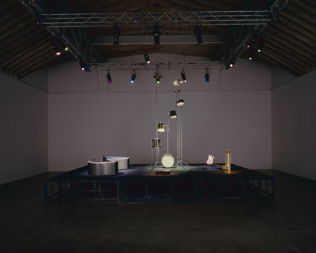 Installation view, New Works, Paula Cooper Gallery, 534 W 21st Street, New York. January 24 - February 17, 2001. © Christian Marclay. Courtesy Paula Cooper Gallery, New York.