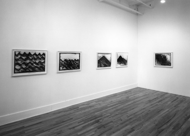 Installation view, Drawings from the White Raven, Paula Cooper Gallery, 149 Wooster Street, New York, January 25 - February 22, 1992. © Robert Wilson. Courtesy Paula Cooper Gallery, New York. Photo: Geoffrey Clements.