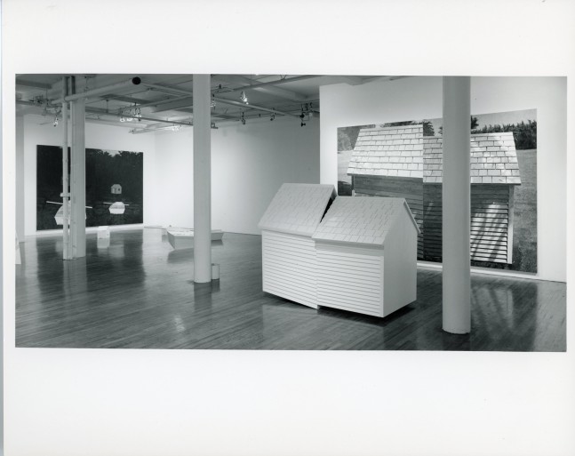 Installation view, Four Paintings (for Victor Ganz), Paula Cooper Gallery, 155 Wooster Street, New York, February 3 - 27, 1988. © Jennifer Bartlett. Courtesy Paula Cooper Gallery, New York, Marianne Boesky Gallery, New York, and The Jennifer Bartlett 2013 Trust. Photo: D. James Dee.