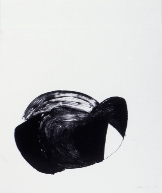 Joel Shapiro "Untitled" 1979 Lithograph on Arches Cover printed in black from an aluminum plate 36 x 29 3/4 in.