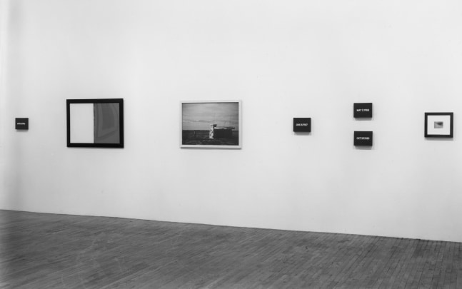 Installation view, Pictures of the Real World (In Real Time), Paula Cooper Gallery, 155 Wooster Street, New York, February 11 - March 12, 1994. Photo: Geoffrey Clements.