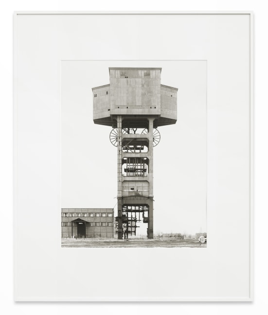 Bernd & Hilla Becher Winding Tower, Siège de Folschviller, F, 1987 gelatin silver print image: 23 5/8 x 19 3/4 in. (60 x 50 cm) frame: 36 x 29 1/2 in. (91.5 x 75 cm)