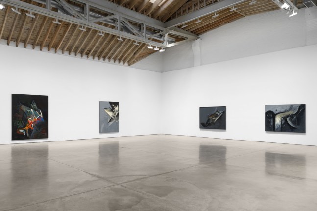 Installation view, Garnets on the Boulder, Jay DeFeo Paintings of the 1980s, Paula Cooper Gallery, New York, October 30 - December 13, 2025. © 2025 The Jay DeFeo Foundation/Artists Rights Society (ARS), New York. Courtesy Paula Cooper Gallery, New York. Photo: Steven Probert.