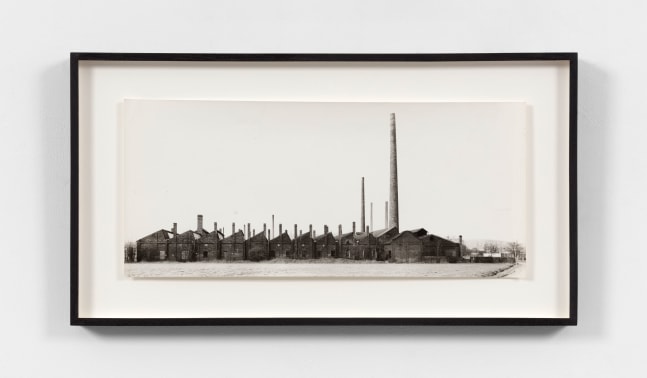 Bernd & Hilla Becher Factory Building, Hagen, Germany, 1963 gelatin silver print 6 3/4 x 15 1/2 in. (17.1 x 39.4 cm) frame: 10 1/2 x 19 5/8 x 1 1/4 in. (26.7 x 49.8 x 3.2 cm)