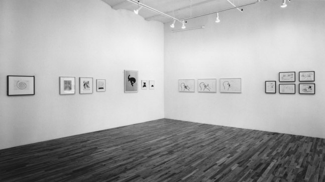 Installation view, Sculptor's Drawings, Paula Cooper Gallery, 155 Wooster Street, New York, May 4 - May 24, 1991. Photo: Geoffrey Clements.