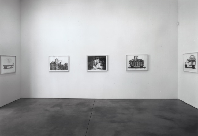 Installation view, Drawings, Paula Cooper Gallery, 534 W 21st Street, New York. April 22 - June 3, 2000. Photo: Adam Reich.