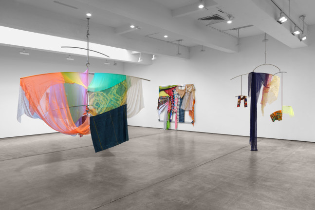 Installation view, Eric N. Mack, Paula Cooper Gallery, 2023. © 2023 Eric N. Mack. Courtesy Paula Cooper Gallery, New York. Photo: Steven Probert.