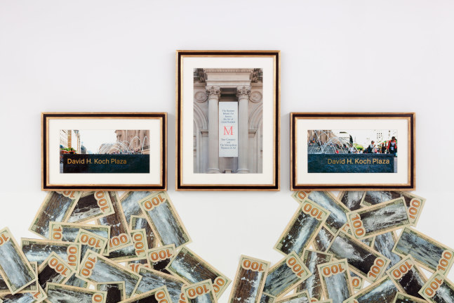 Installation view, Hans Haacke, October 25 – December 13, 2014