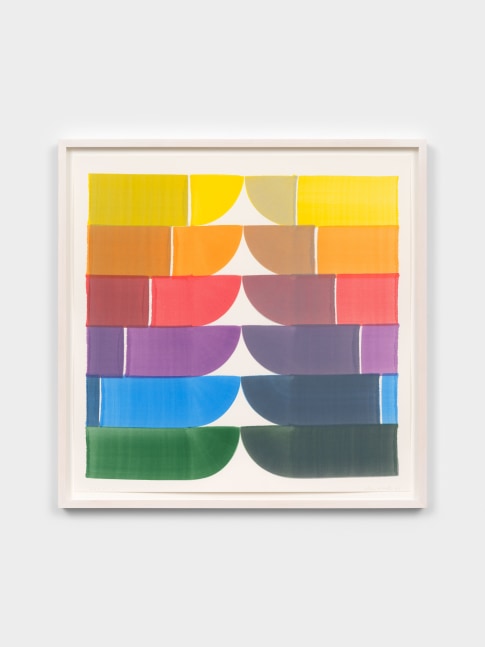 Dan Walsh LHP-WC 21, 2024 watercolor on Lana hot press paper 26 x 26 in. (66 x 66 cm) frame: 28 3/8 x 28 3/8 x 1 3/4 in. Titled lower left, signed and dated lower right recto