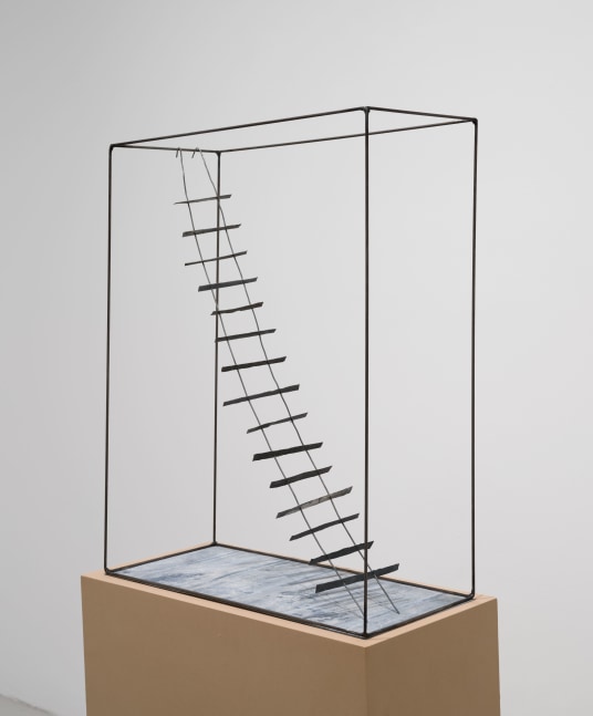 Beatrice Caracciolo, L'echelle, 2022 steel, zinc, 26 x 21 x 9 in. (66 x 53.3 x 22.9 cm)c