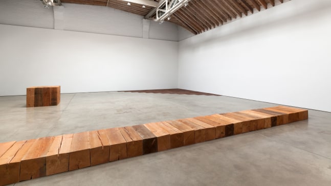 Installation view, Carl Andre, May 31 – July 25, 2014