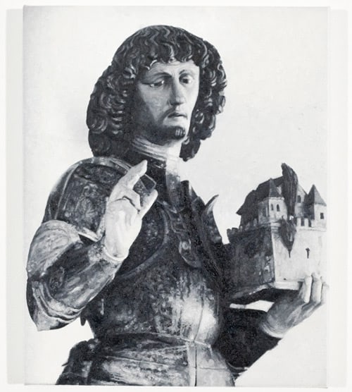 Rudolf Stingel "Untitled (St. Florian)" 2009 Oil on linen 16 x 13 in.