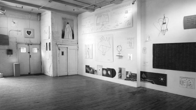 Installation view, Jonathan Borofsky, Paula Cooper Gallery, 155 Wooster Street, New York, March 8 - April 2 1975. Photo: Geoffrey Clements.