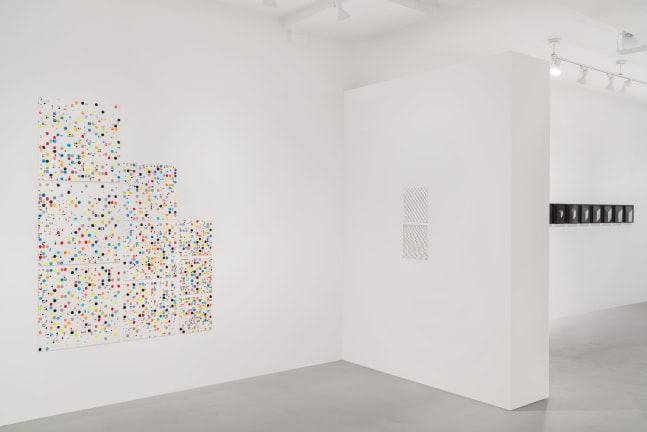 Installation view, Jennifer Bartlett, Grids & Dots, January 16 – February 7, 2021