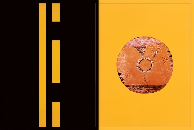Sarah Charlesworth Maps, 1987 cibachrome with lacquered wood frame diptych, overall: 41 x 61 1/4 x 2 in. (104.1 x 155.6 x 5.1 cm) Edition of 4, + 2 APs