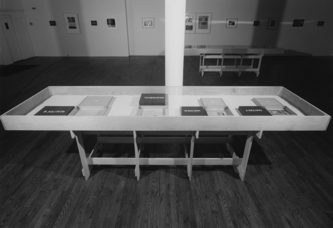 Installation view, Pictures of the Real World (In Real Time), Paula Cooper Gallery, 155 Wooster Street, New York, February 11 - March 12, 1994. Photo: Geoffrey Clements.