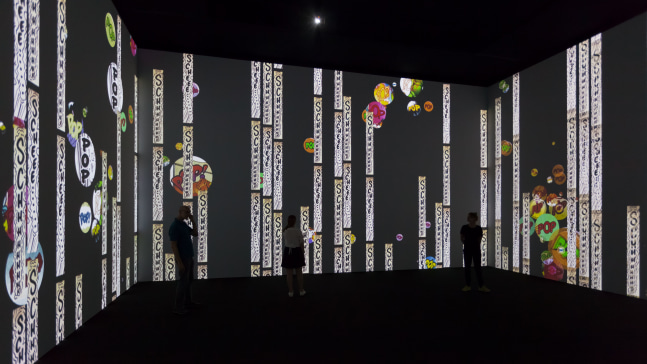 Installation view, Christian Marclay, Surround Sounds, September 10 – October 17, 2015