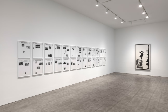 Installation view, Sarah Charlesworth, February 23 – March 23, 2019