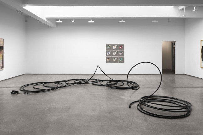 Installation view, Terry Adkins, Christian Marclay, Kelley Walker, Paula Cooper Gallery, March 18 - April 22, 2023. Photo: Steven Probert