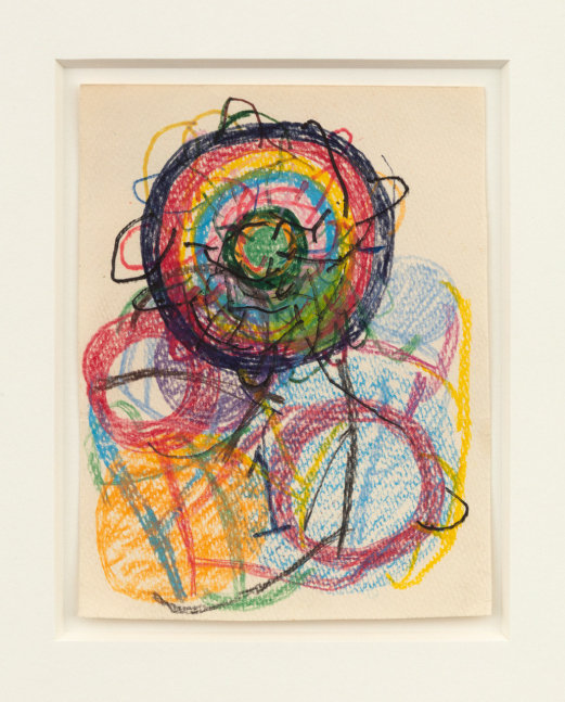 Atsuko Tanaka &quot;Untitled&quot; 1964-1972 Crayon on paper 5 3/4 x 4 3/8 in.
