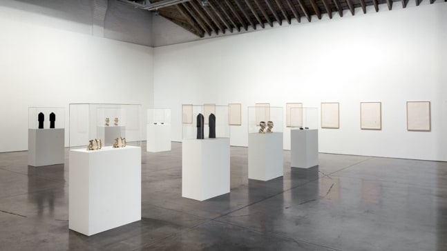 Installation view, Men, Women, and Dogs, Paula Cooper Gallery, 534 W 21st Street, New York. March 25 - April 29, 2005. © Sherrie Levine. Photo: Ellen Wilson.