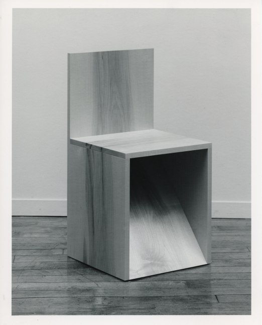 Donald Judd &quot;Side Chair&quot; 1987 Maple, varnish 30&quot; x 15&quot; x 15&quot;