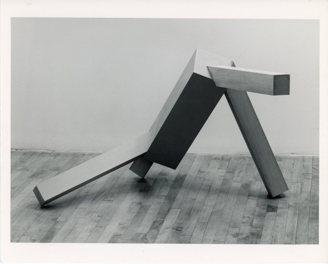 Joel Shapiro &quot;Untitled&quot; 1986 Wood and oil paint 34&quot; x 58&quot; x 29 1/2&quot;