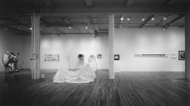 Installation view, Three Paintings, Paula Cooper Gallery, 155 Wooster Street, New York, September 13 - October 1 1983. Photo: Eeva Inkeri.