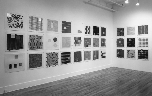 Installation view, Homan-Ji, Paula Cooper Gallery, 149 Wooster Street, New York, December 3 - January 16, 1993. © Jennifer Bartlett. Courtesy Paula Cooper Gallery, New York, Marianne Boesky Gallery, New York, and The Jennifer Bartlett 2013 Trust. Photo: Geoffrey Clements.