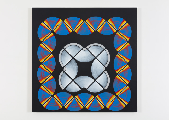 Dan Walsh Record II, 2019 acrylic on canvas 55 x 55 in. (139.7 x 139.7 cm)