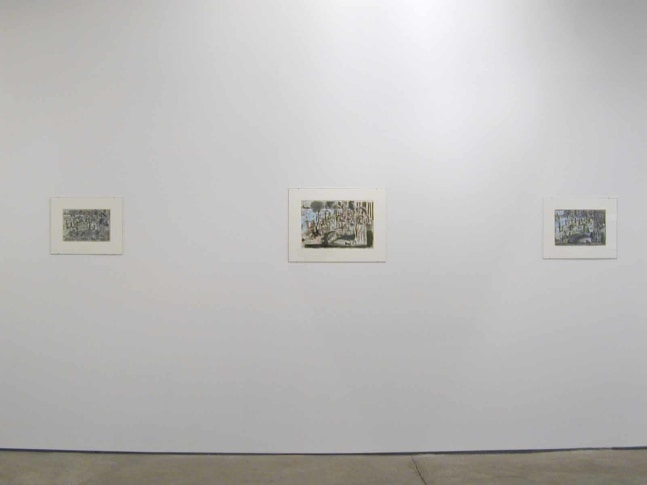 Installation view, Michael Hurson, Paula Cooper Gallery, 521 W 21st Street, New York. September 3 - October 12, 2002. © Debra H. Georhe. Courtesy Paula Cooper Gallery. New York.