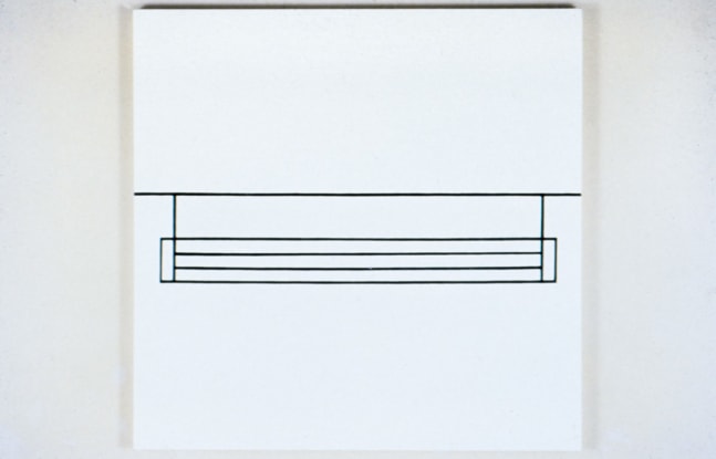 Dan Walsh &quot;Compulsories&quot; 1992 Acrylic on canvas 60&quot; x 60&quot;