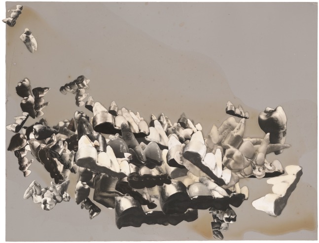 Jay DeFeo
Traveling Portrait (Chance Landscape), 1974
photo collage with acrylic and glue on paperboard
14 1/2 x 19 inches (36.8 x 48.3 cm)
© 2023 The Jay DeFeo Foundation/Artists Rights Society (ARS), New York. 