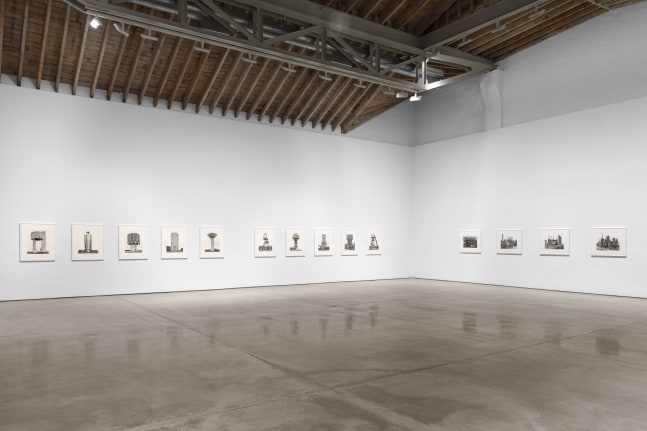 Installation view, Bernd & Hilla Becher, Paula Cooper Gallery, New York, February 24 – March 30, 2024. © Estate Bernd and Hilla Becher, represented by Max Becher, courtesy Die Photographische Sammlung/SK Stiftung Kultur – Bernd and Hilla Becher Archive, Cologne. Courtesy Paula Cooper Gallery, New York. Photo: Steven Probert