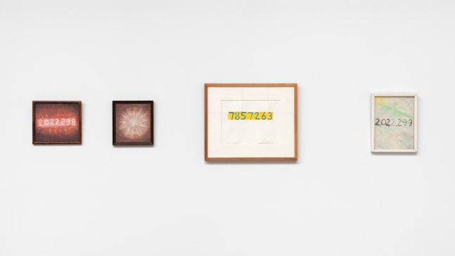 Installation view, Jonathan Borofsky, January 27 – February 13, 2016