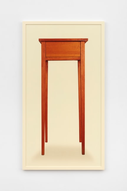 Sarah Charlesworth Tall Table, 2002 fuji crystal archive print with lacquered wood frame 57 1/2 x 31 5/8 x 1 in. (146.1 x 80.3 x 2.5 cm) Edition 2 of 8, + 2 APs