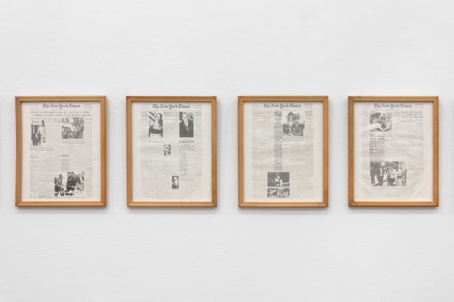 Sarah Charlesworth Historical Materialism: Chile Series (for O.L.), 1976-1977 25 photostat prints each frame: 10 5/8 x 8 1/4 x 1/2 in. (27 x 21 x 1.3 cm) Edition of 3