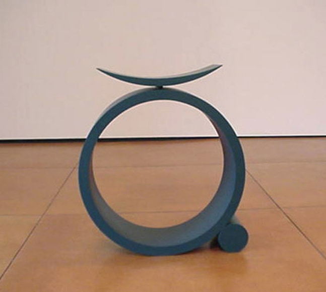 Robert Wilson Queen’s Chair (from dd + d III), 1999 wood, painted green 29 x 10 x 19 inches (73.7 x 25.4 x 48.3 cm) Edition of 2