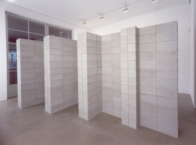 Sol LeWitt "Progression" 2000 720 cinder blocks 8 x 8 x 16"