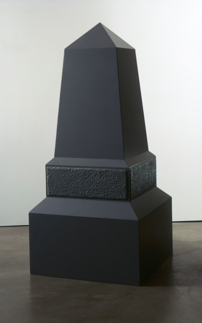 Sam Durant The Acton Monument, 2005 MDF, fiberglass, polyurethane foam, enamel & acrylic paint 62 x 27 x 27 in (157.5 x 68.6 x 68.6 cm)