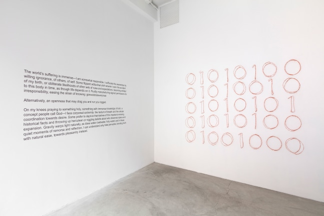Installation view, Jonathan Borofsky, Mandy Harris Williams, Curated By Laura Hunt February 13 – March 10, 2018