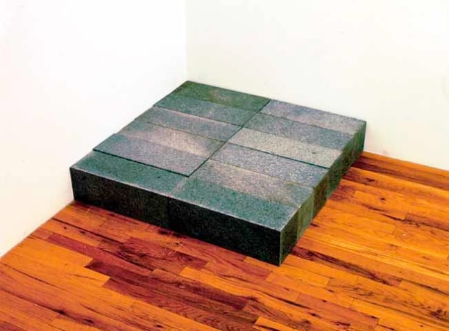 Carl Andre &quot;Adams Shore&quot; 1992 Quincy grantie, 12 units 6&quot; x 36&quot; x 36 1/4&quot; overall