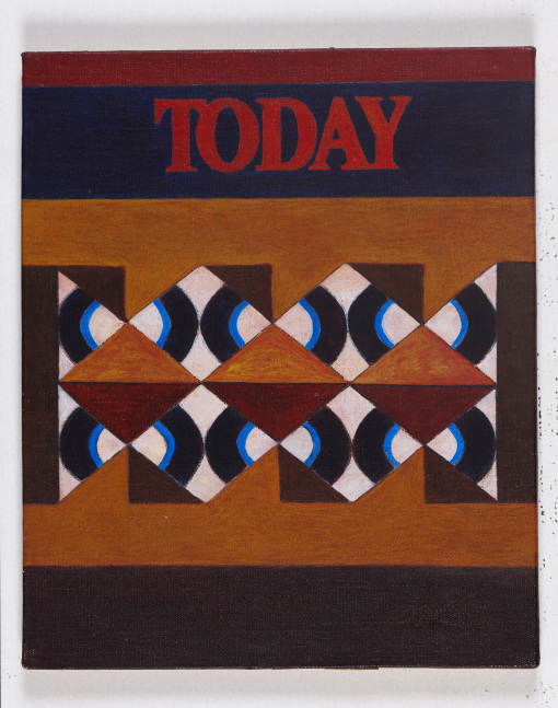 TODAY, 1994, acrylic on board, 25.5 x 30.5 cm / 10 x 12 in