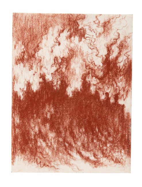 Untitled, 2022
(Drawing 12)
Red earth (sanguine) on paper
7.6 x 5.7 inches / 19.5 x 14.5 cm
14.9 x 11.8 inches / 38 x 30 (framed dimensions)