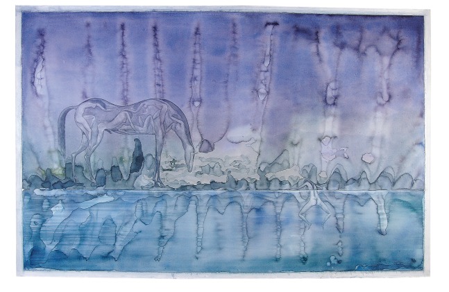 Aji VN, Untitled 1, 2005, watercolour on paper, 103 x 158 cm