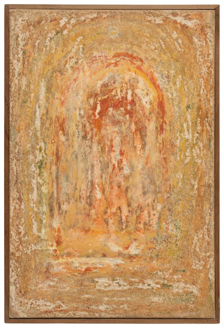 Breath 14, 2025
Lime plaster and casein&amp;ndash;based Jaipur stone pigment on terracotta tile
17.7 x 12 inches / 44.9 x 30.4 cm